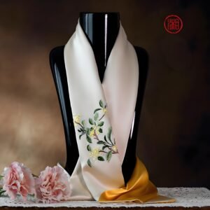Hunan embroidery silk scarf