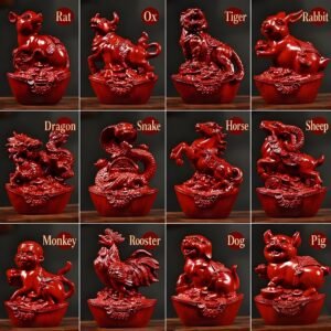 Chinese Zodiac Feng Shui Woodcarvings
